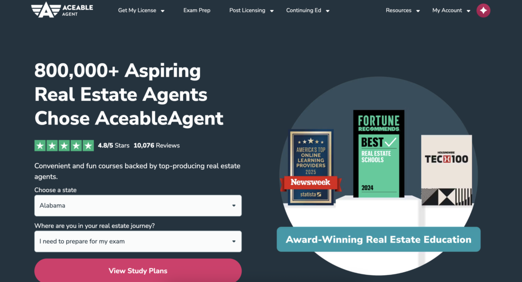 AceableAgent real estate course