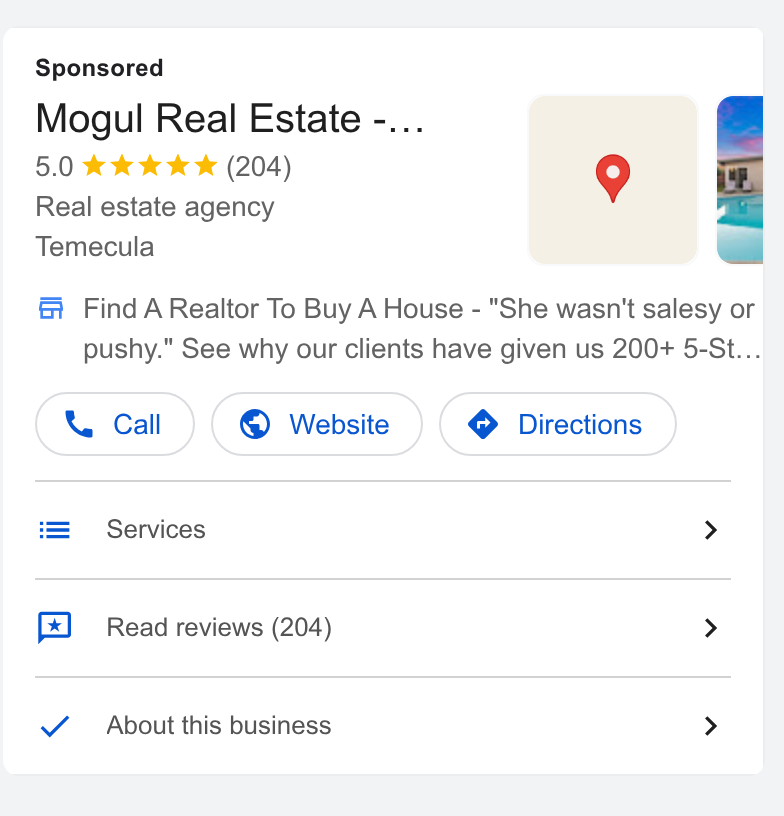 Google Maps Ads for real estate