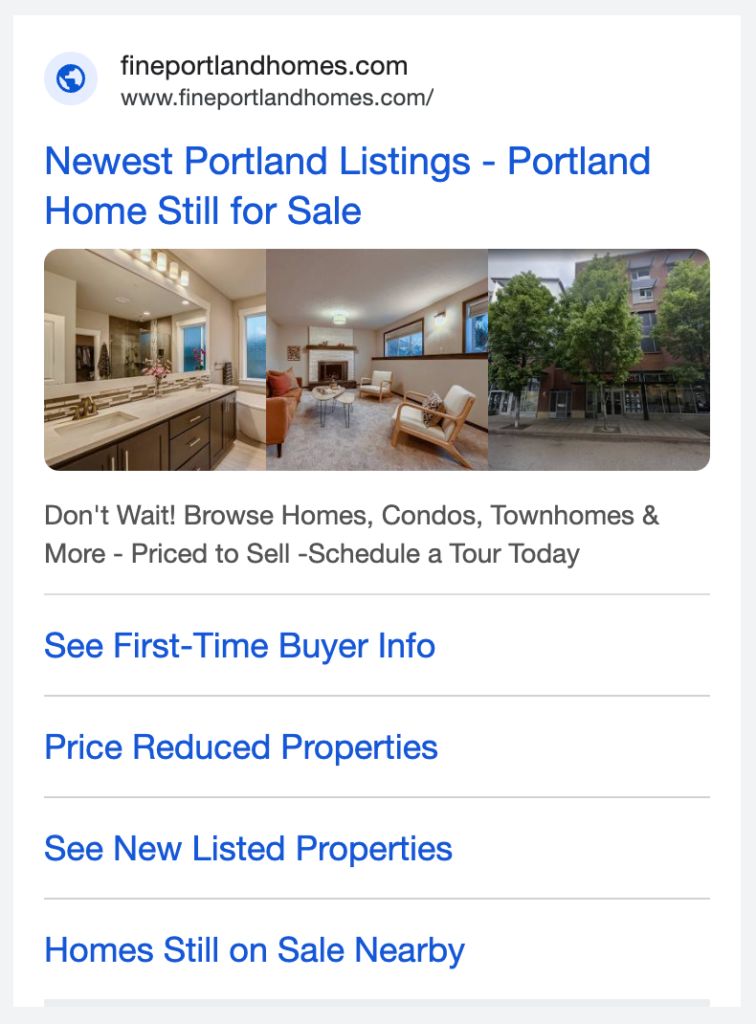 Buyer Focused Search Ad
